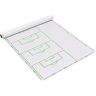 Tactiekfolie Taktifol Voetbalset Speeltoestellen, voor voetbalstandaards, zelfklevend, etiketteerbaar/afveegbaar, rol met 25 folies, B 80 x H 60 mm, wit
