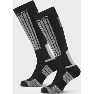 Poederbaas Skisokken 2-pack Zwart-35/38