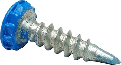 Kentekenplaat boor schroef 4 st. - blauw
