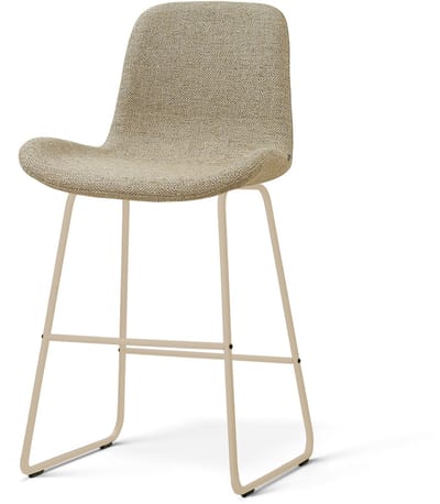 Nolon Nino-Fé Barkruk Taupe Melange - Beige Onderstel - 65 Cm - Japandi - Barstoel - Stoffen - Kookeiland