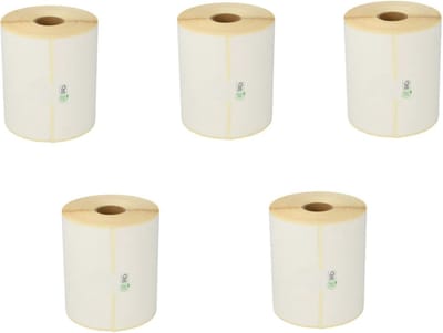 Label Sticker Geschikt voor Zebra labels 102 x 210 mm 800264-605 | Wit - 210 Etiketten per Rol - 5 stuks - Geschikt voor: ZD420D GK420D ZT220 ZT230 GK420T ZD220