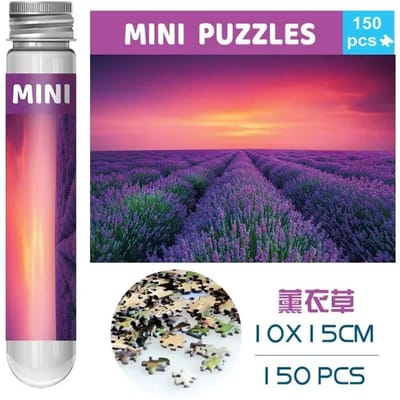 150 Mini Reageerbuis Puzzel Decompressie Cartoon Puzzelstukjes Cadeau Legpuzzel Op Maat Reis Papieren Puzzels voor Kinderen Volwassene