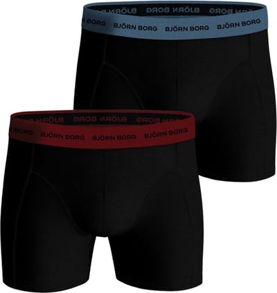 Björn Borg Cotton Stretch boxers - heren boxers normale lengte (2-pack) - multicolor