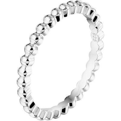The Jewelry Collection - Aanschuifring - Zilver - Maat 17.75