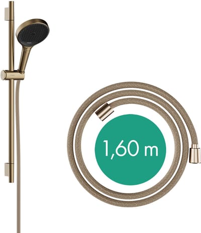 Hans Grohe Hg Shower Set Rainfinity 130 3Jet Unica S Puro 650Mm Push Slider Bbr