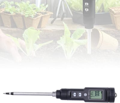 Geleidbaarheidsdetector - EC-meetinstrument Bodem - Bodemkwaliteit Testen - Vergrendelbare Waarde - 37 x 280 mm - Standaard