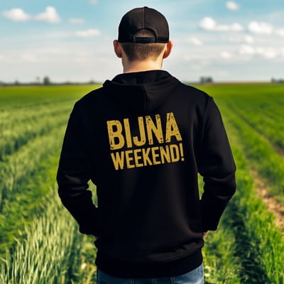 AGRIFANS® Bijna Weekend - Heren Hoodie - S