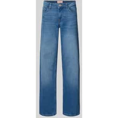 Wide leg jeans van katoenmix, model JUDY'
