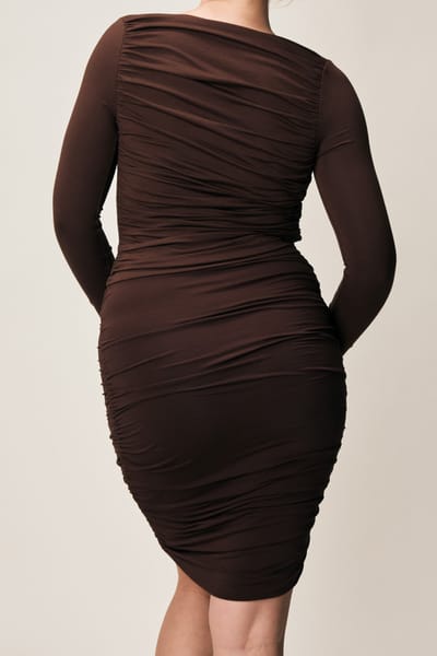 VIVEH Vinca Walnut Maat: 36 | Mini Jurken Outlet | Dames | Bruin
