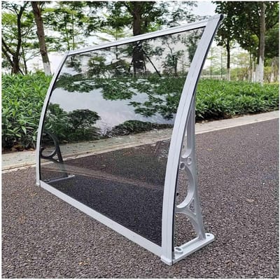 Deurluifel Buiten Overkapping - Regen Luifelafdekking - Ramen en Deuren Beschermen - Polycarbonaat Plaat - 80x270cm - Transparant