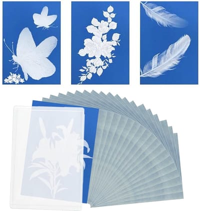 Dailygoods - 30 Vellen Cyanotypepapier - Zon Printpapier voor Creatieve Projecten