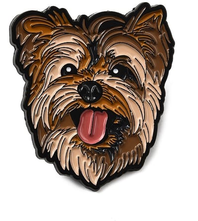 Pin hond, huisdier, emaille pin, broche, kledingspeld
