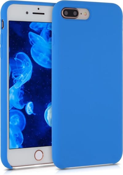 kwmobile telefoonhoesje geschikt voor Apple iPhone 7 Plus / iPhone 8 Plus - Hoesje met siliconen coating - Smartphone case in zeebries