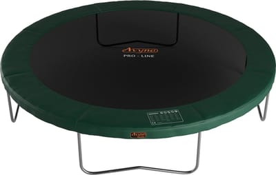 Avyna Trampoline Ø430 cm – Groen – Rond Opbouwmodel – Groot Formaat – Zonder Veiligheidsnet – Luxe Trampoline
