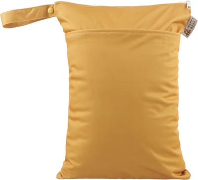 HappyBear Wetbag - Ocher | Waterdichte luiertas - 2 vakken - 30cm x 40cm