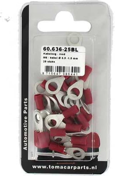 Kabeloog M6 25 stuks blister