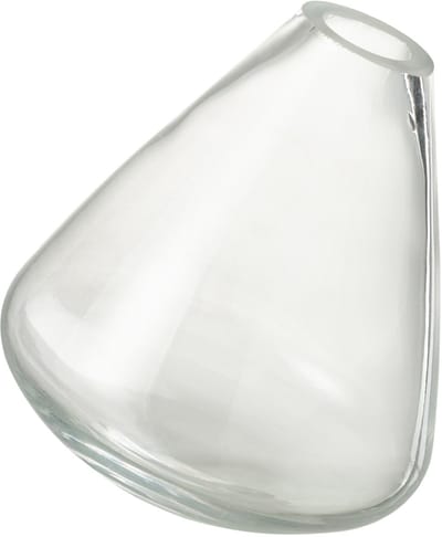 J-Line vaas Topaz - glas - transparant - 13.5 cm hoog