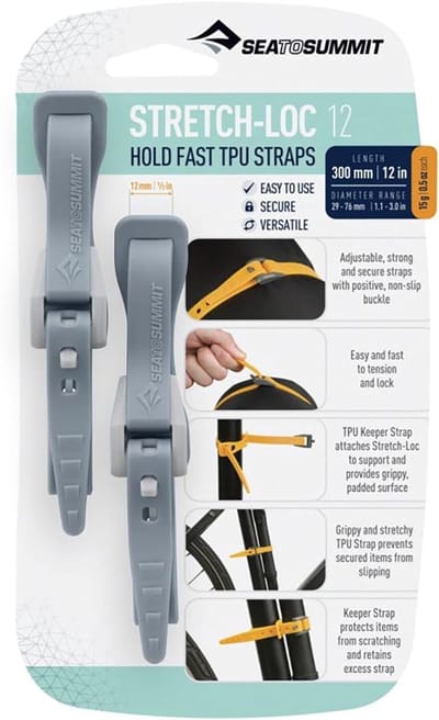 Spanbanden Set - Elastische Banden - Outdoor Activiteiten - Verstelbare Lengte - 2x 500 mm - Grijs