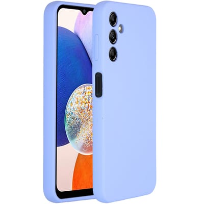 Accezz Hoesje - Geschikt voor Samsung Galaxy A14 (5G) - Liquid Silicone Backcover - Paars