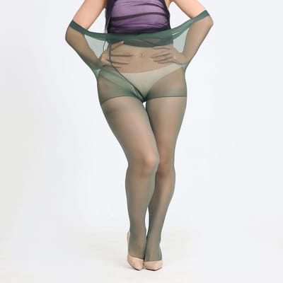 Collants Extra Larges Brillants Pour Femmes Sexy Brillants Taille Haute Bas Collants Féminins Pour 50-150Kg Longues Chaussettes Couleur Unie Bas d'Été One Size gray