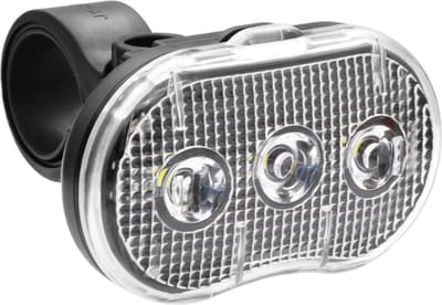 Benson Fietslamp - LED - wit - waterbestendig - 3 functies - incl. batterijen