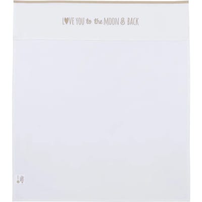Meyco Baby Love you to the moon & back wieglaken - sand - 75x100cm - 0.3 TOG