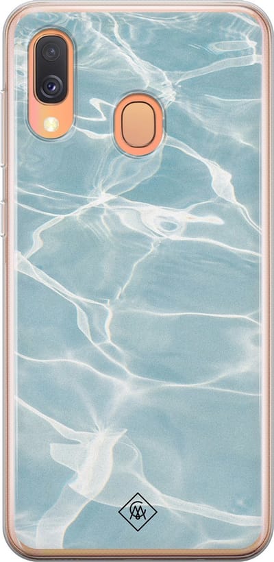 Casimoda® hoesje - Geschikt voor Samsung A40 - Oceaan - Backcover - Siliconen/TPU - Blauw