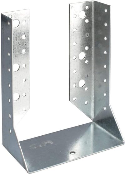U-houder Staal - Balkdrager Bevestiging - Constructie Versterken - Sendzimir Verzinkt - 76 x 152 mm - Zilverkleurig
