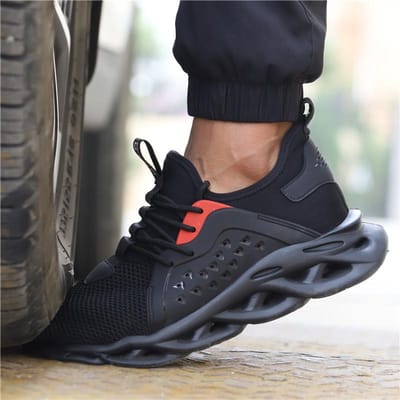Heren Werkschoenen Veiligheidsschoenen Anti-perforatie Anti-verplettering Bouwschoenen Onverwoestbare Werkschoenen Outdoor Lichtgewicht Sneaker 38