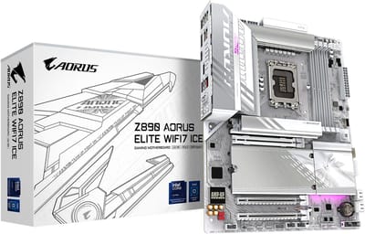 Gigabyte Z890 AORUS ELITE WIFI7 ICE - Moederbord ATX - Socket 1851 - Intel Z890 - DDR5 - Realtek ALC1220 - Ethernet 2.5Gbps - Wi-Fi 7