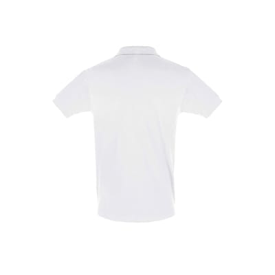 SOLS Heren Perfect Pique Korte Mouw Poloshirt (Wit)
