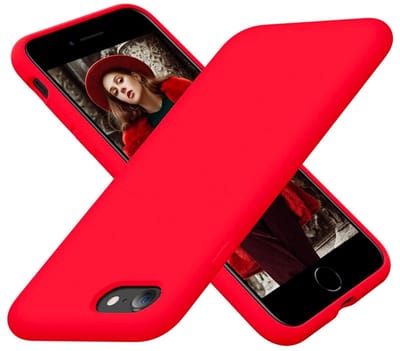 Mobiq - Liquid Silicone Case iPhone SE (2022 / 2020)/8/7 - rood