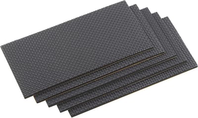 Zelfklevende meubelpads voor gevoelige vloeren - schokdempend en geluiddempend - EVA-pads 100 x 200 mm (5 stuks) zwart