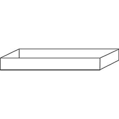 Bodemopvangbak Abz voor asecos veiligheidskasten van de series Q30, Q90 en S90, polypropyleen, grijs, B 1049 x D 505 x H 116 mm, 33 l