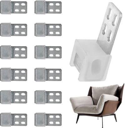 Dailygoods- Meubelverbinders 12 Stuks - Bankverbinders - Veerklemmen - Geluidsreductie - Duurzaam Metaal - Eenvoudige Installatie - Bankconnectoren