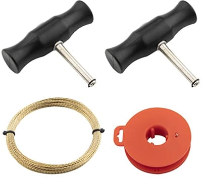 Universele Auto Voorruit Snijdraad Removal Tool Kit met Handgrepen en 2 Glas Snijdraad