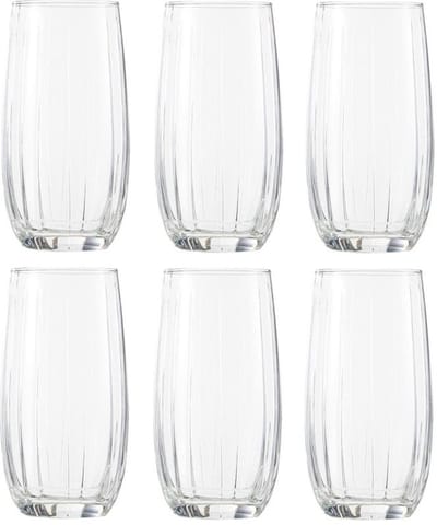 Linka longdrinkglazen (6x) - vaatwasser bestendig - hoogwaardige kwaliteit - limonade glazen - luxe drinkglazen