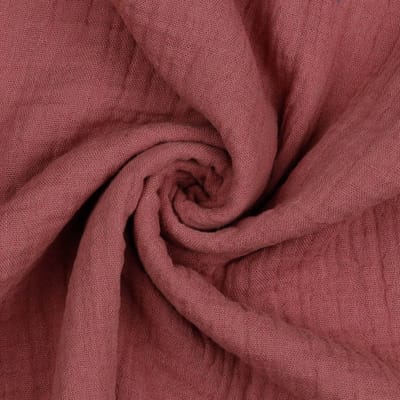 Double Gauze stof - 135cm breed - Mauve - 10 meter