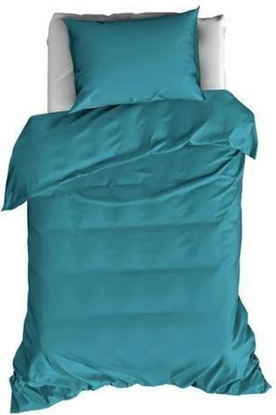 De Witte Lietaer Dekbedovertrek Katoen Satijn Olivia - Eenpersoons- 140 x 200/220 cm - Groen