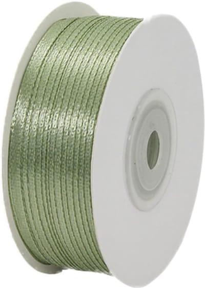3 mm cadeaulint groen, 91 m lint groen satijnen lint decoratielint saliegroen voor geschenkverpakking knutselen, verjaardag, bruiloft decoratie