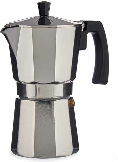Kinvara Percolator Italiaans koffiezetter - Aluminium - zilver - 450 ml - Koffiezetter
