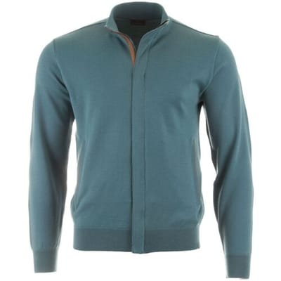 Paul & Shark Vest Alcantara Details Summer Wool Storm Blue / male