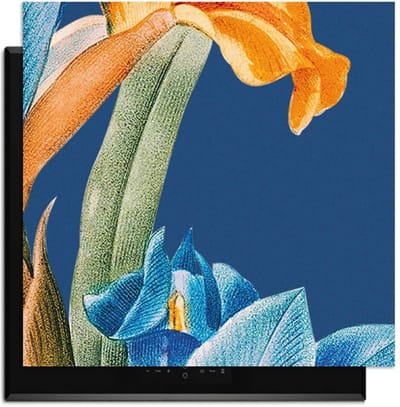 KitchenArt - Iris Elegance – Inductie Beschermer - 59x52 cm - Kookplaat Beschermer - Luxe Afdekplaat Inductieplaat - Anti-slip & Oprolbaar - Beschermmat Inductiekookplaat