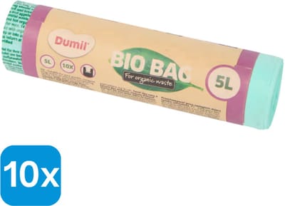 10 x 5L Dumil bio-afvalzakken - Bio Rollen