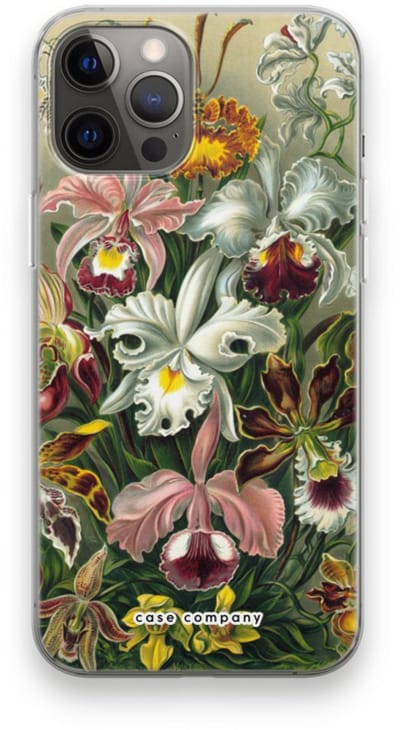 Case Company® - Hoesje geschikt voor iPhone 12 Pro Max hoesje - Haeckel Orchidae - Soft Cover Telefoonhoesje - Bescherming aan alle Kanten en Schermrand