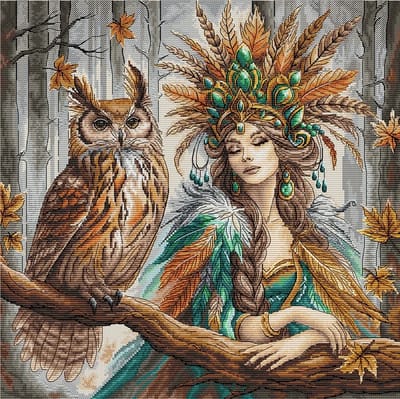 Borduurpakket AVA Stitch - The Queen of the Forest - De Koningin van het Bos - 019