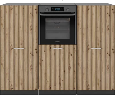 Vicco R-Line Keukenblok – 180 cm zonder werkblad Artisanaal eiken/antraciet