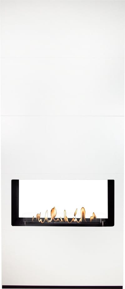 Xaralyn Bio-ethanol haard - Ambiance BOW - wit hout - 3,5 KW verwarming - tunnelhaard - room divider