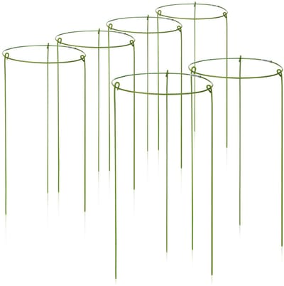 Dailygoods- Struikhouder 28 cm - Ronde Plantensteun - Plantensteun voor Bloemen/Ranken - Klimhulp - Ondersteuning voor Vaste Planten - Ø 14 cm