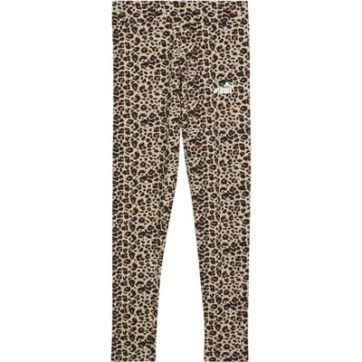 Puma Meisjes Legging met Luipaardprint (Amandel)